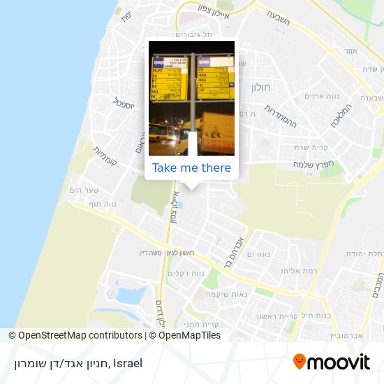 Карта חניון אגד/דן שומרון