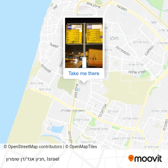 Карта חניון אגד/דן שומרון