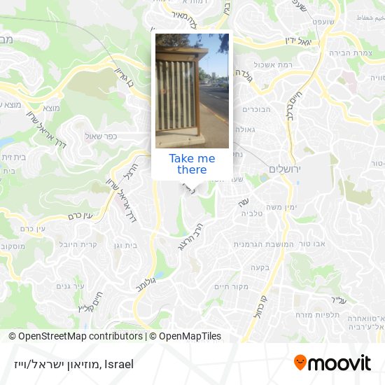 מוזיאון ישראל/וייז map