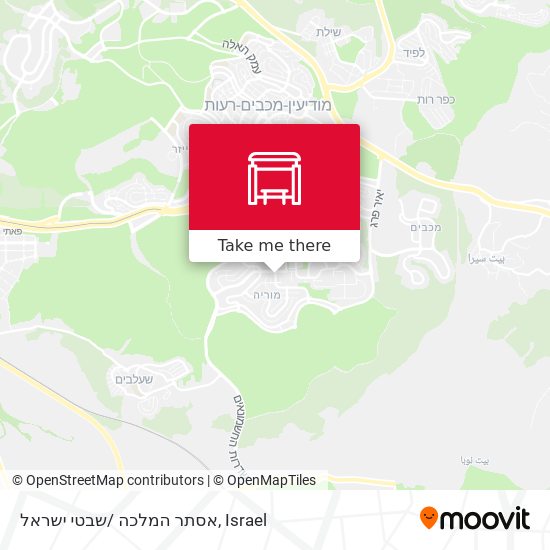 אסתר המלכה /שבטי ישראל map