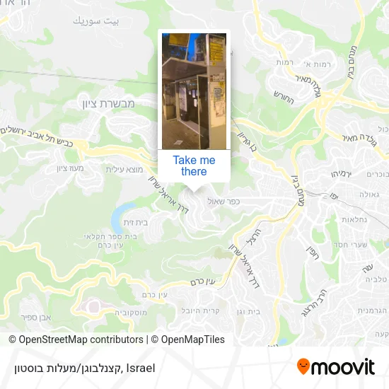 Карта קצנלבוגן/מעלות בוסטון