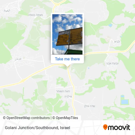 Golani Junction/Southbound map