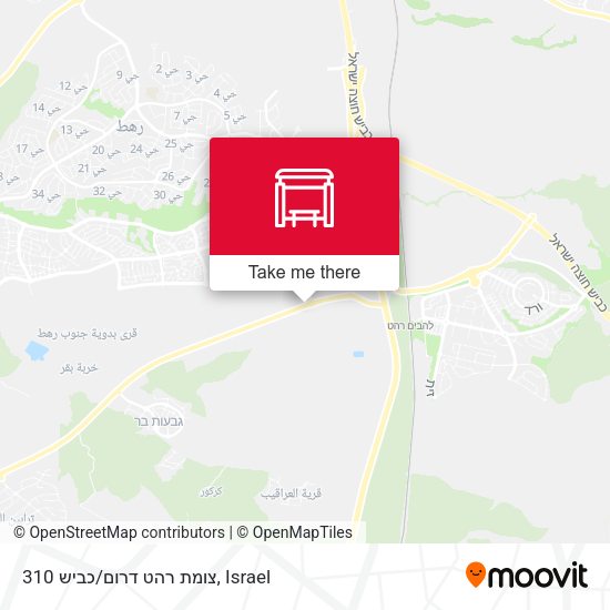 צומת רהט דרום/כביש 310 map