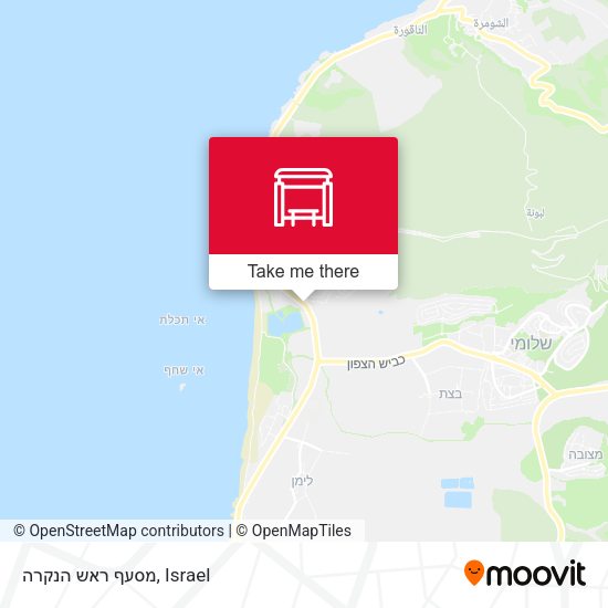 Карта מסעף ראש הנקרה