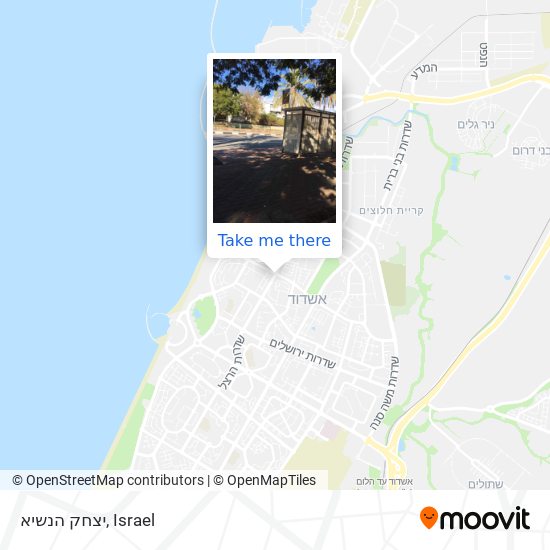 יצחק הנשיא map