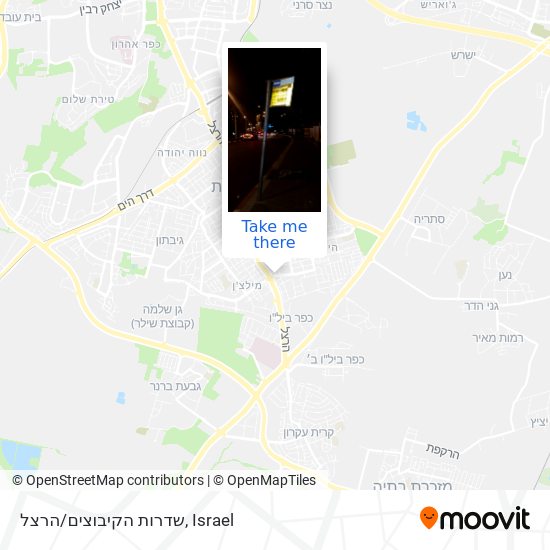 Карта שדרות הקיבוצים/הרצל