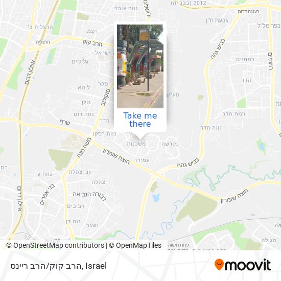 הרב קוק/הרב ריינס map