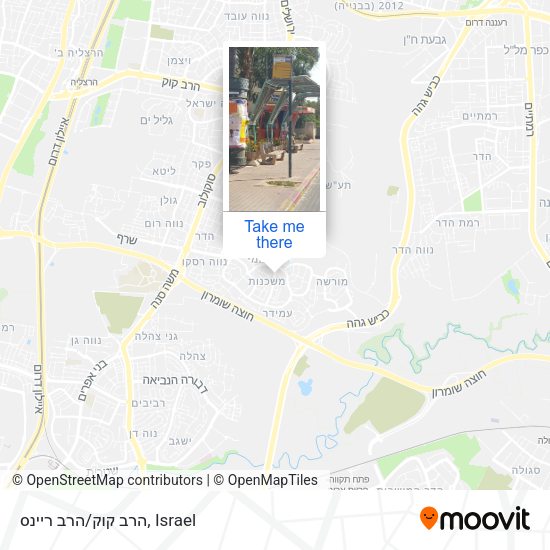 הרב קוק/הרב ריינס map