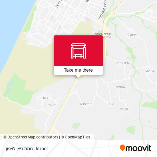 צומת ניצן לצפון map