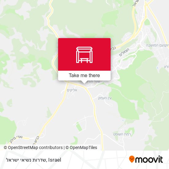 שדרות נשיאי ישראל map