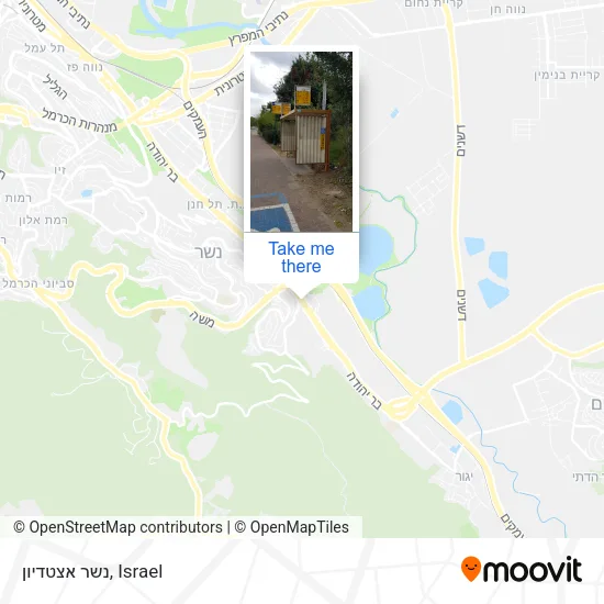 נשר אצטדיון map