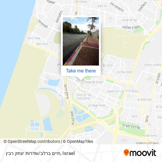 חיים ברלב/שדרות יצחק רבין map