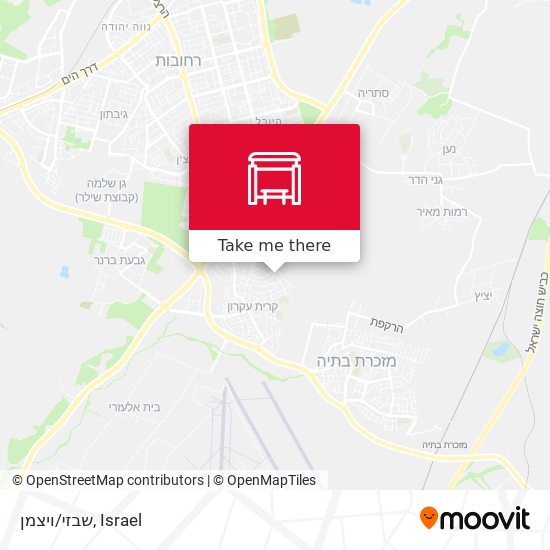שבזי/ויצמן map