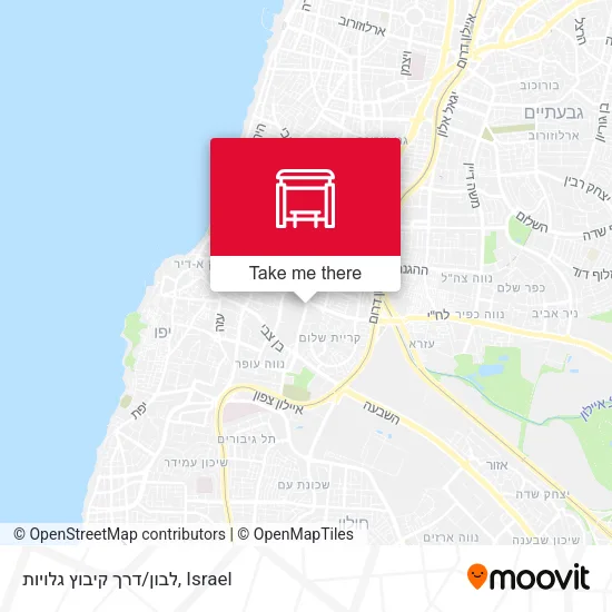 Карта לבון/דרך קיבוץ גלויות