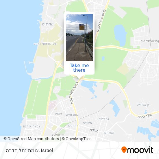 צומת נחל חדרה map