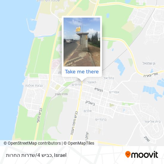 כביש 4/שדרות החרות map