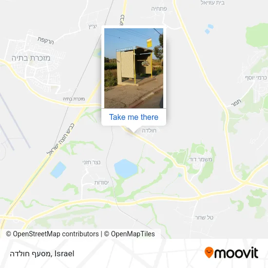 Карта מסעף חולדה
