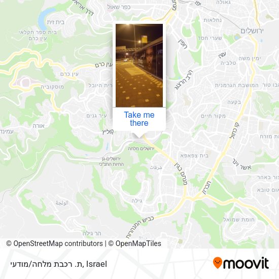 ת. רכבת מלחה/מודעי map