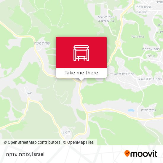 צומת עזקה map