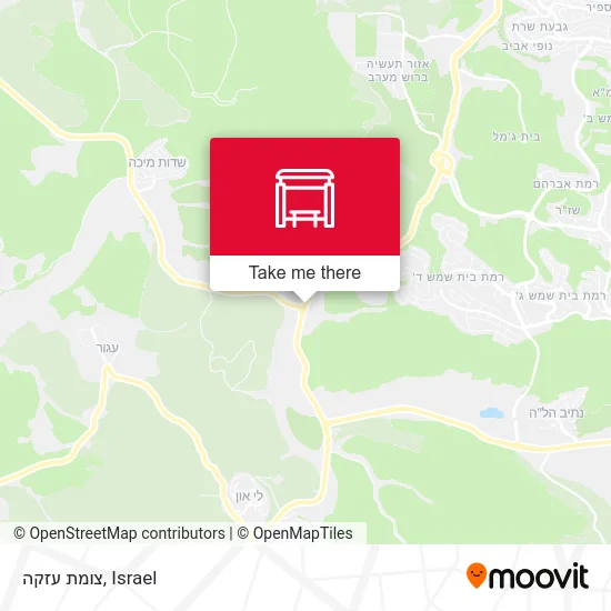 Карта צומת עזקה