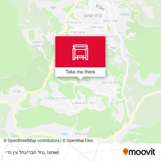 נחל חבר/נחל עין גדי map