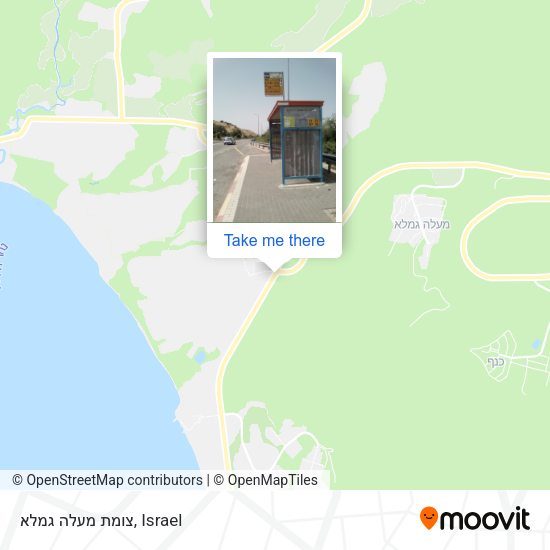 צומת מעלה גמלא map