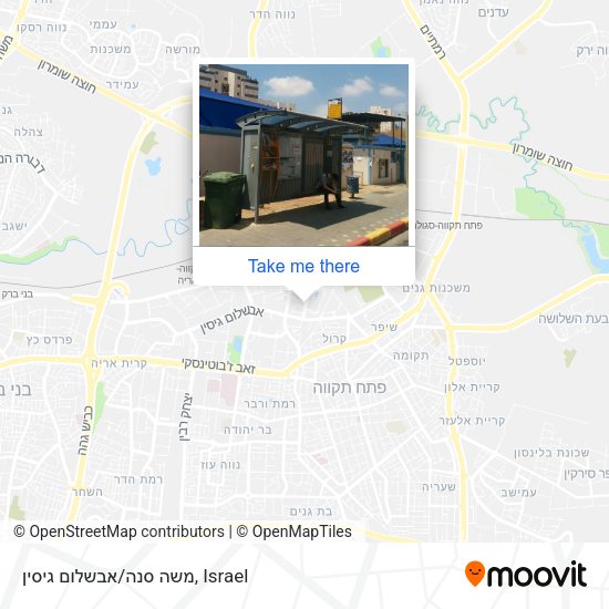 משה סנה/אבשלום גיסין map