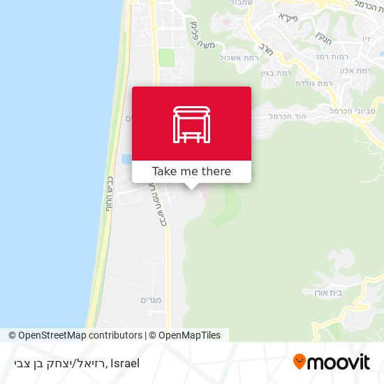 רזיאל/יצחק בן צבי map