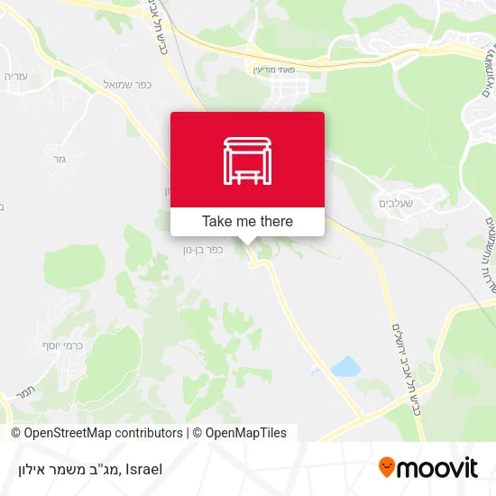 Карта מג''ב משמר אילון