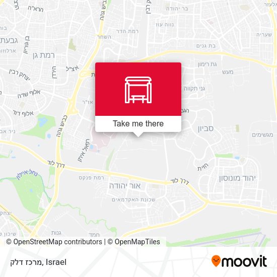 מרכז דלק map
