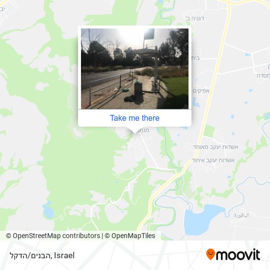 הבנים/הדקל map