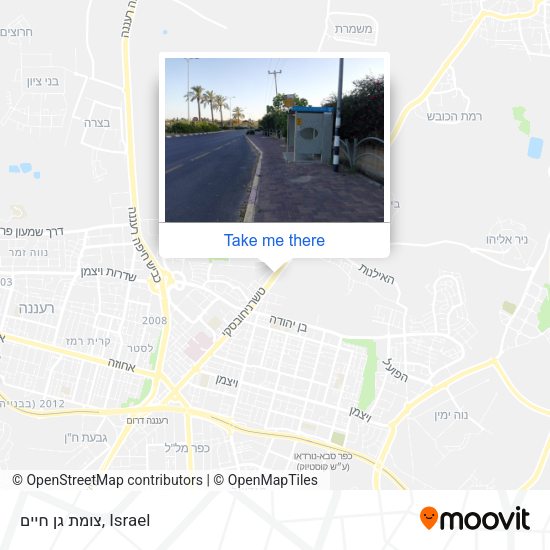 צומת גן חיים map