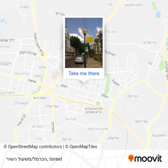 הכרמל/משעול השיר map