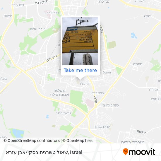 שאול טשרניחובסקי/אבן עזרא map