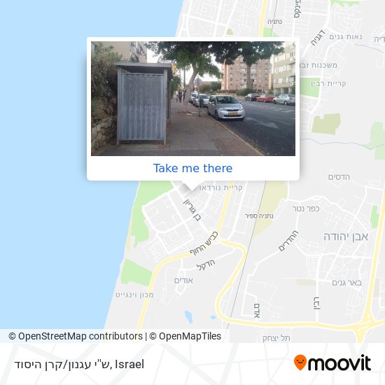 ש''י עגנון/קרן היסוד map