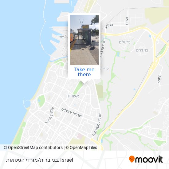 בני ברית/מורדי הגיטאות map