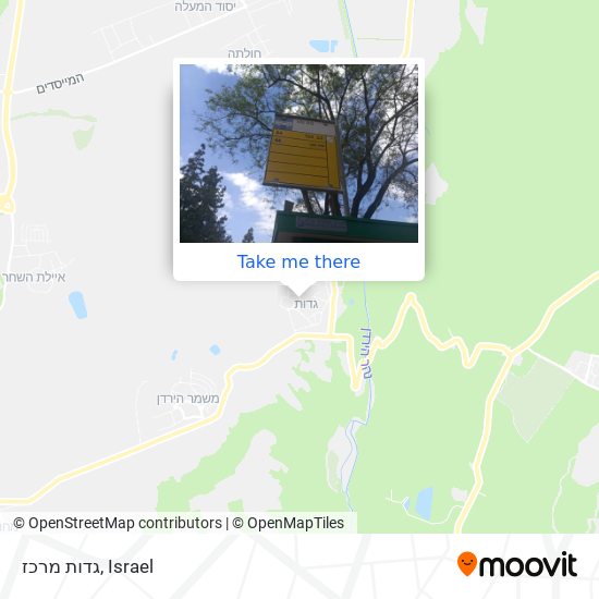 גדות מרכז map