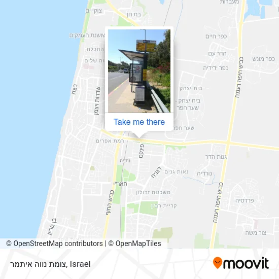 Карта צומת נווה איתמר