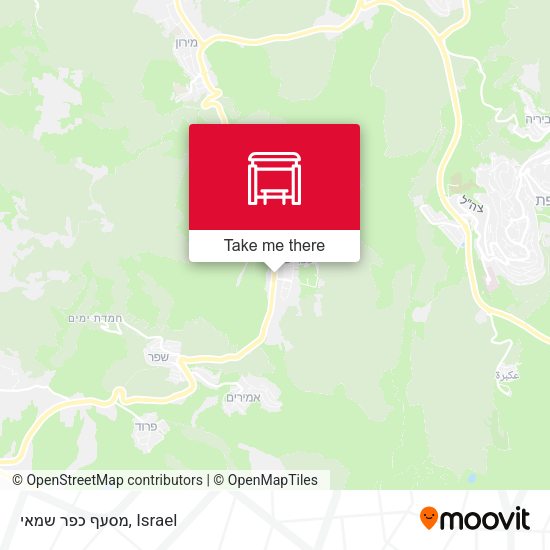 מסעף כפר שמאי map