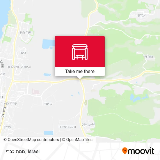 Карта צומת כברי
