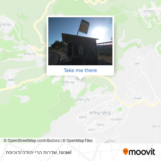 Карта שדרות הרי יהודה/דוכיפת