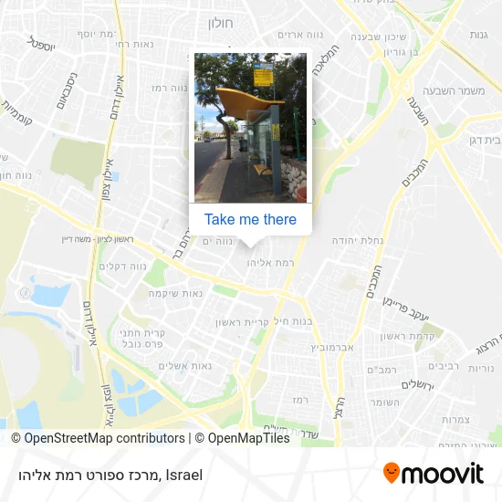 Карта מרכז ספורט רמת אליהו