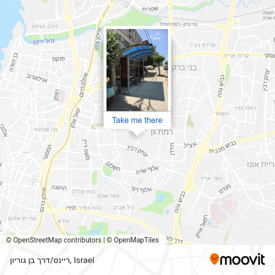 Карта ריינס/דרך בן גוריון