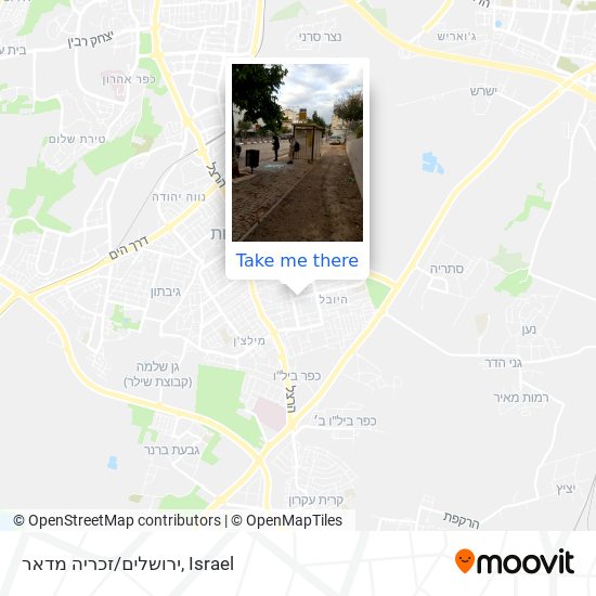 ירושלים/זכריה מדאר map