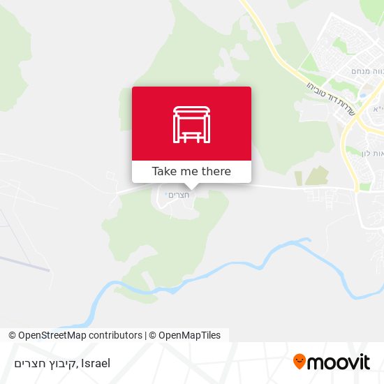 Карта קיבוץ חצרים