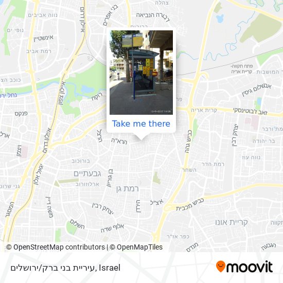 עיריית בני ברק/ירושלים map