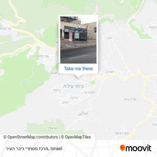 Карта מרכז מסחרי כיכר העיר