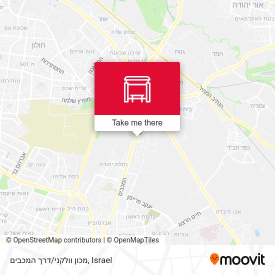 מכון וולקני/דרך המכבים map