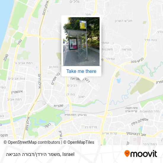 Карта משמר הירדן/דבורה הנביאה