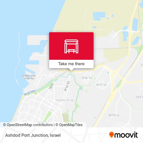 Ashdod Port Junction map